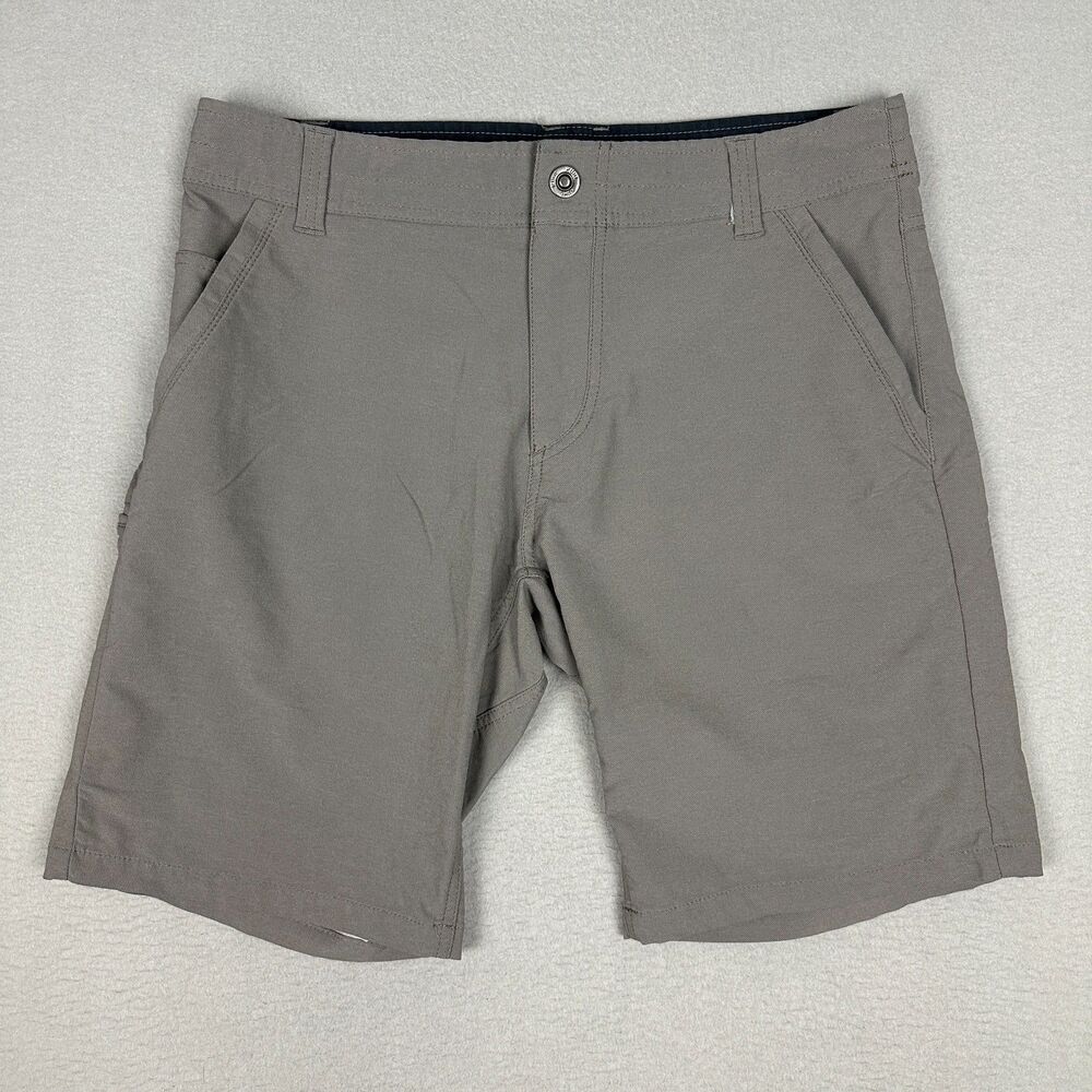 Kuhl Mens Size 33 Shift Amphibia Chino Shorts Charcoal Gray Outdoors Hiking 9.5"
